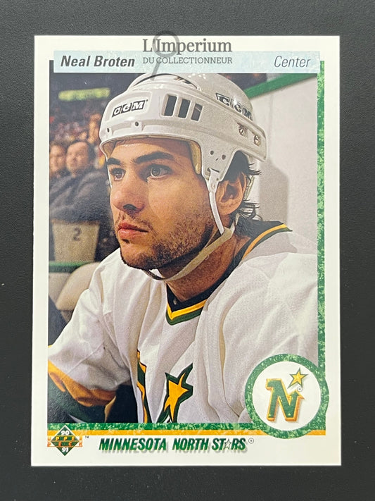 48. Neal Broten Upper Deck 1990-91 Hockey Card