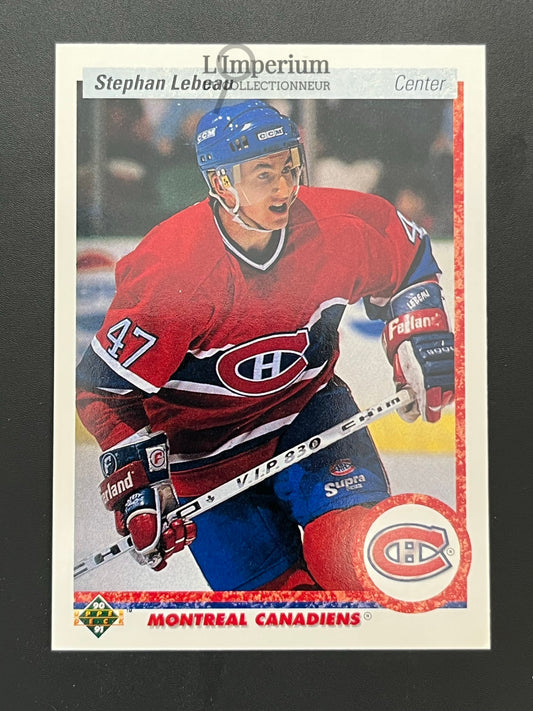 51. Stephan Lebeau RC Upper Deck 1990-91 Hockey Card