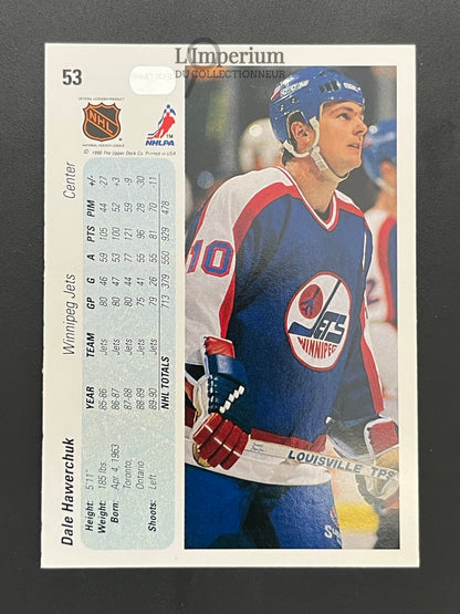 53. Dale Hawerchuk Upper Deck 1990-91 Hockey Card