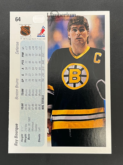 64. Ray Bourque Upper Deck 1990-91 Hockey Card