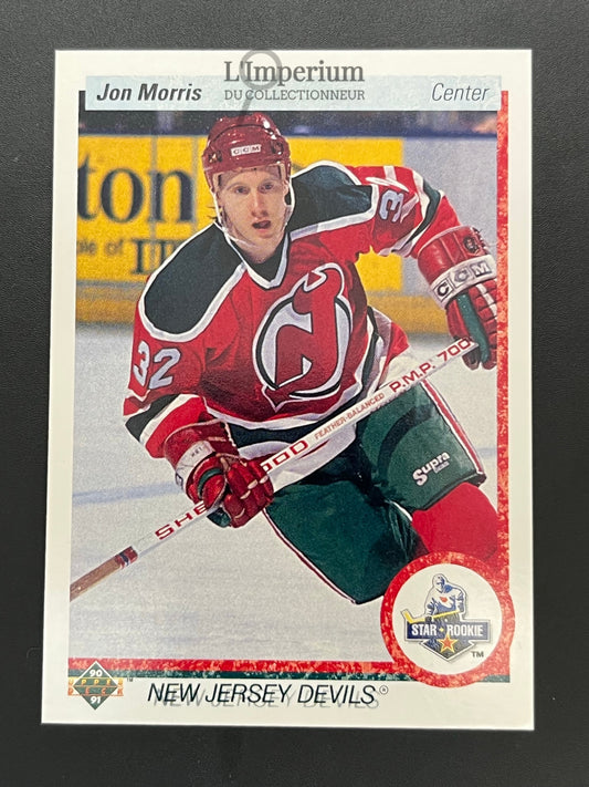 65. Jon Morris RC Upper Deck 1990-91 Hockey Card