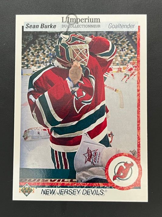 66. Sean Burke Upper Deck 1990-91 Hockey Card