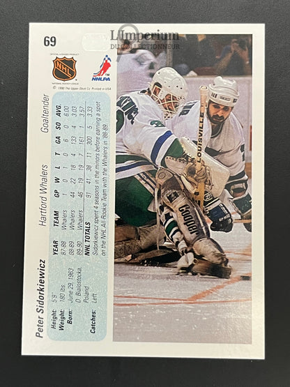 69. Peter Sidorkiewicz Upper Deck 1990-91 Hockey Card