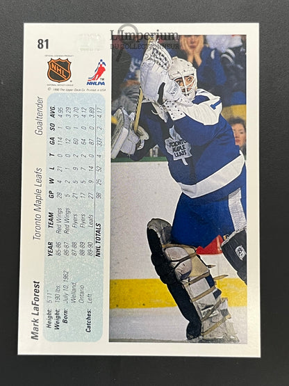81. Mark LaForest RC Upper Deck 1990-91 Hockey Card