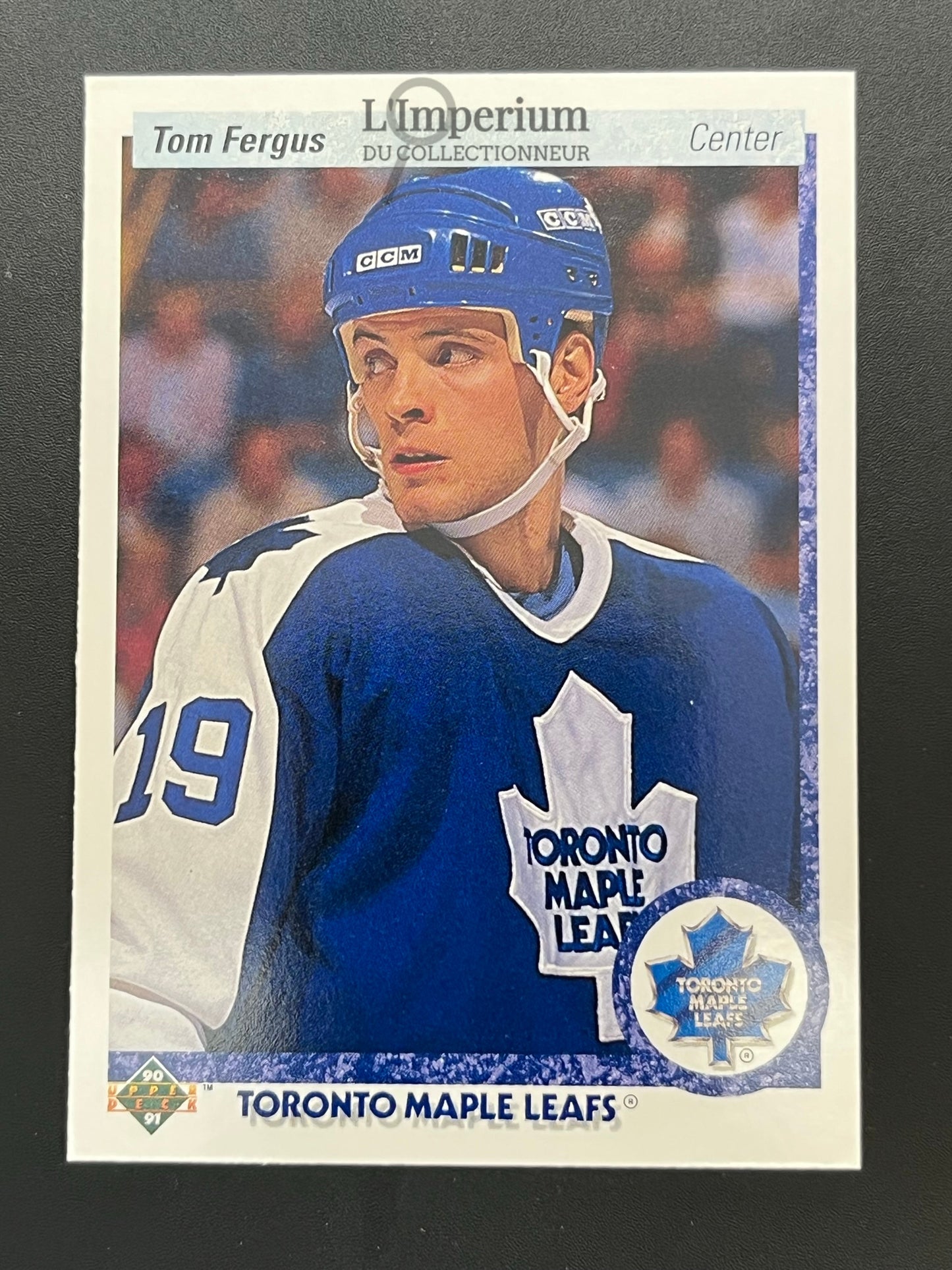 83. Tom Fergus Upper Deck 1990-91 Hockey Card