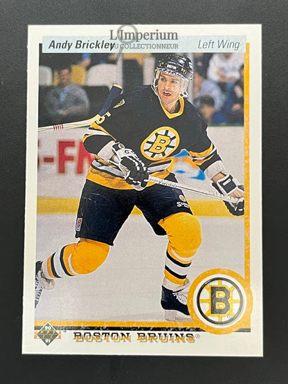 84. Andy Brickley Upper Deck 1990-91 Hockey Card