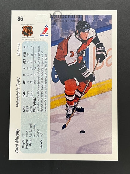 86. Gord Murphy RC Upper Deck 1990-91 Hockey Card
