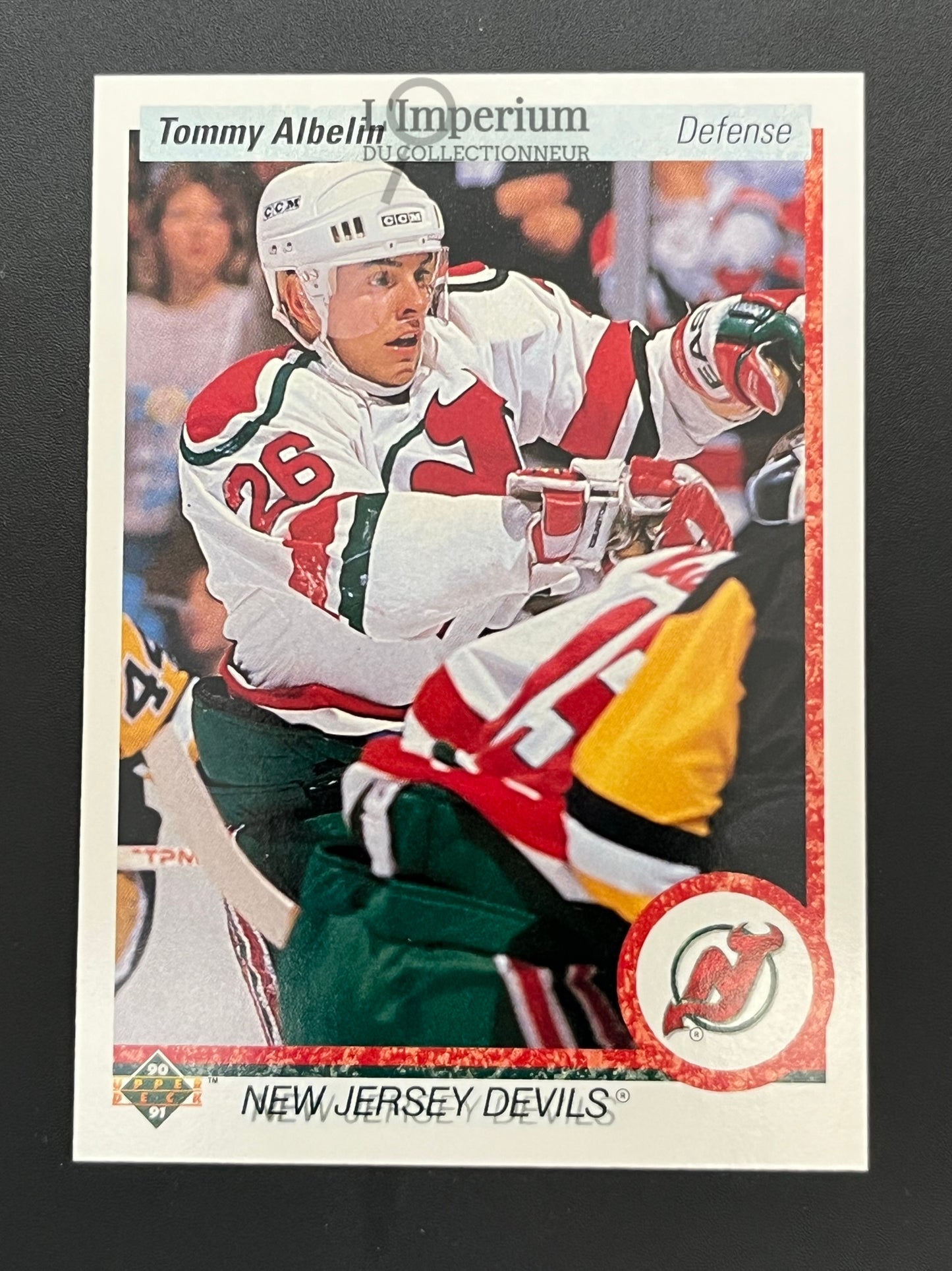 88. Tommy Albelin Upper Deck 1990-91 Hockey Card