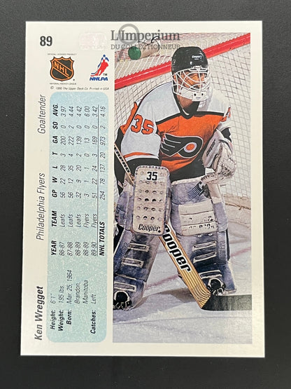 89. Ken Wregget Upper Deck 1990-91 Hockey Card