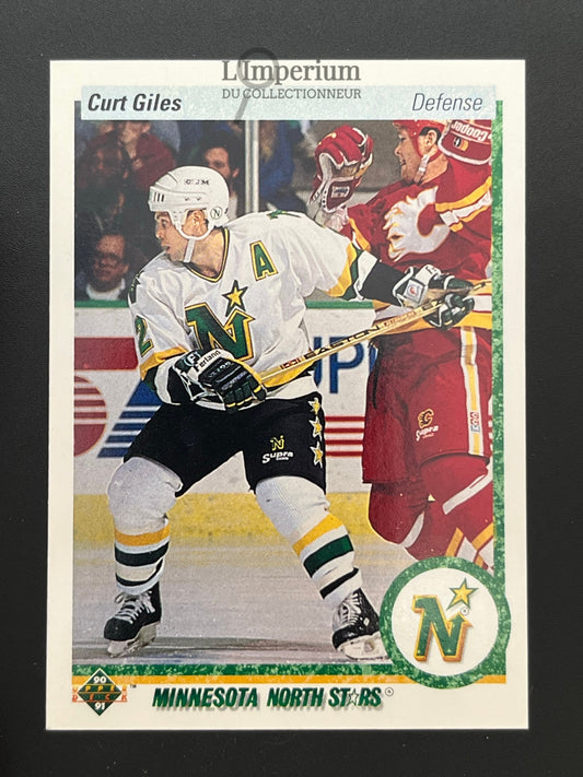 9. Curt Giles Upper Deck 1990-91 Hockey Card