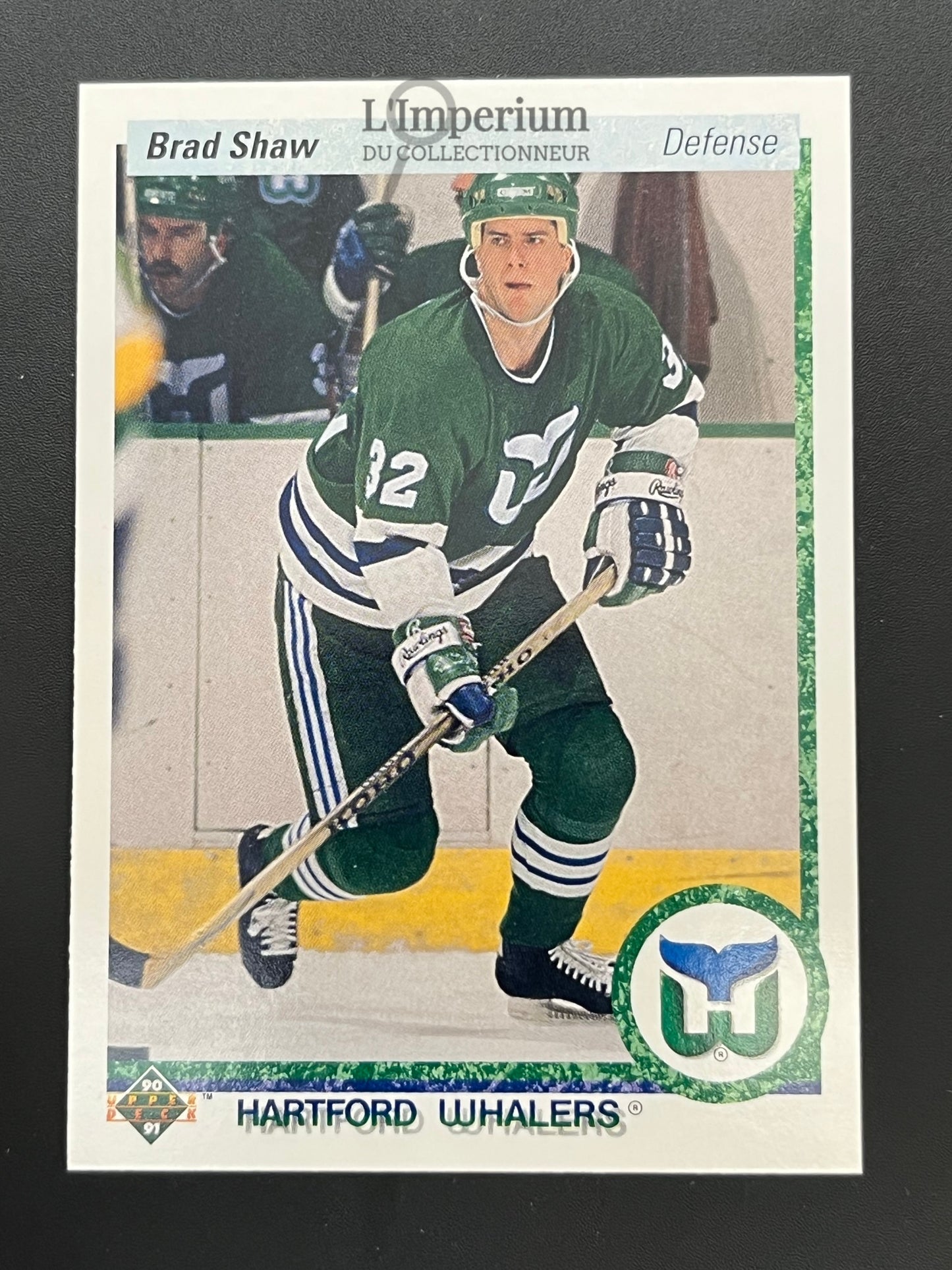 90. Brad Shaw RC Upper Deck 1990-91 Hockey Card