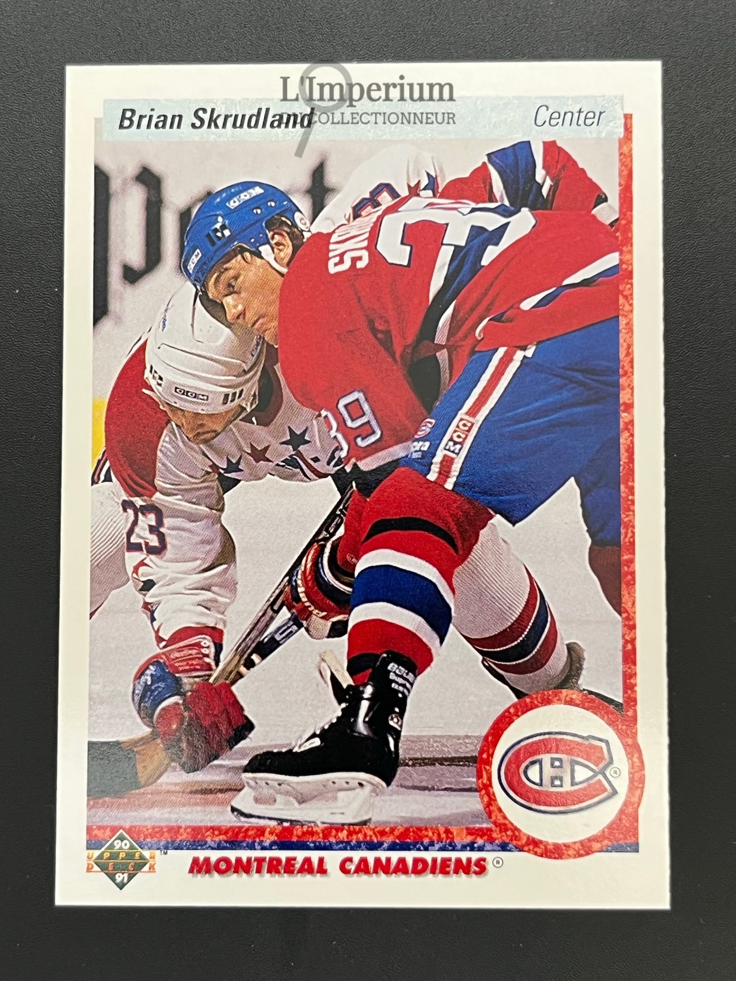 93. Brian Skrudland Upper Deck 1990-91 Hockey Card