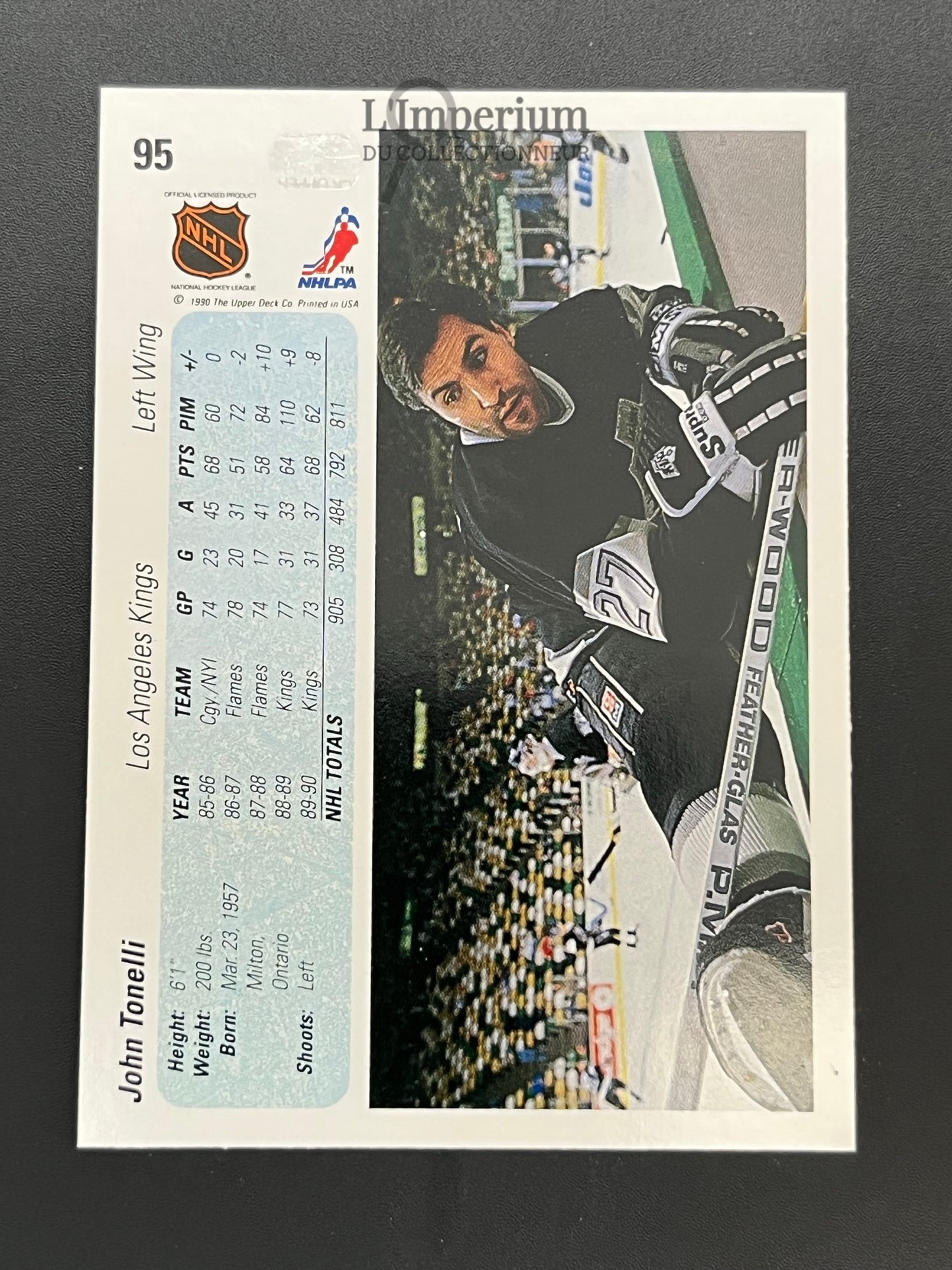95. John Tonelli Upper Deck 1990-91 Hockey Card