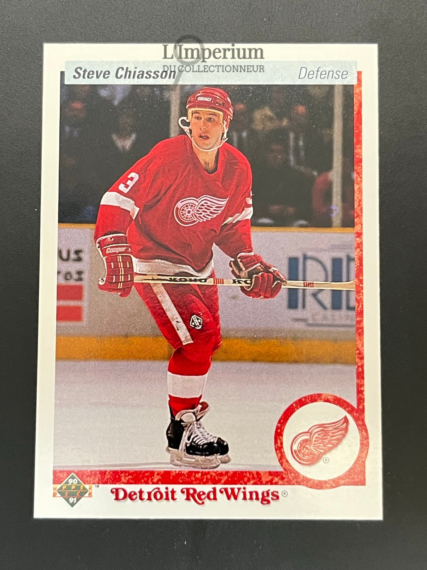 96. Steve Chiasson Upper Deck 1990-91 Hockey Card