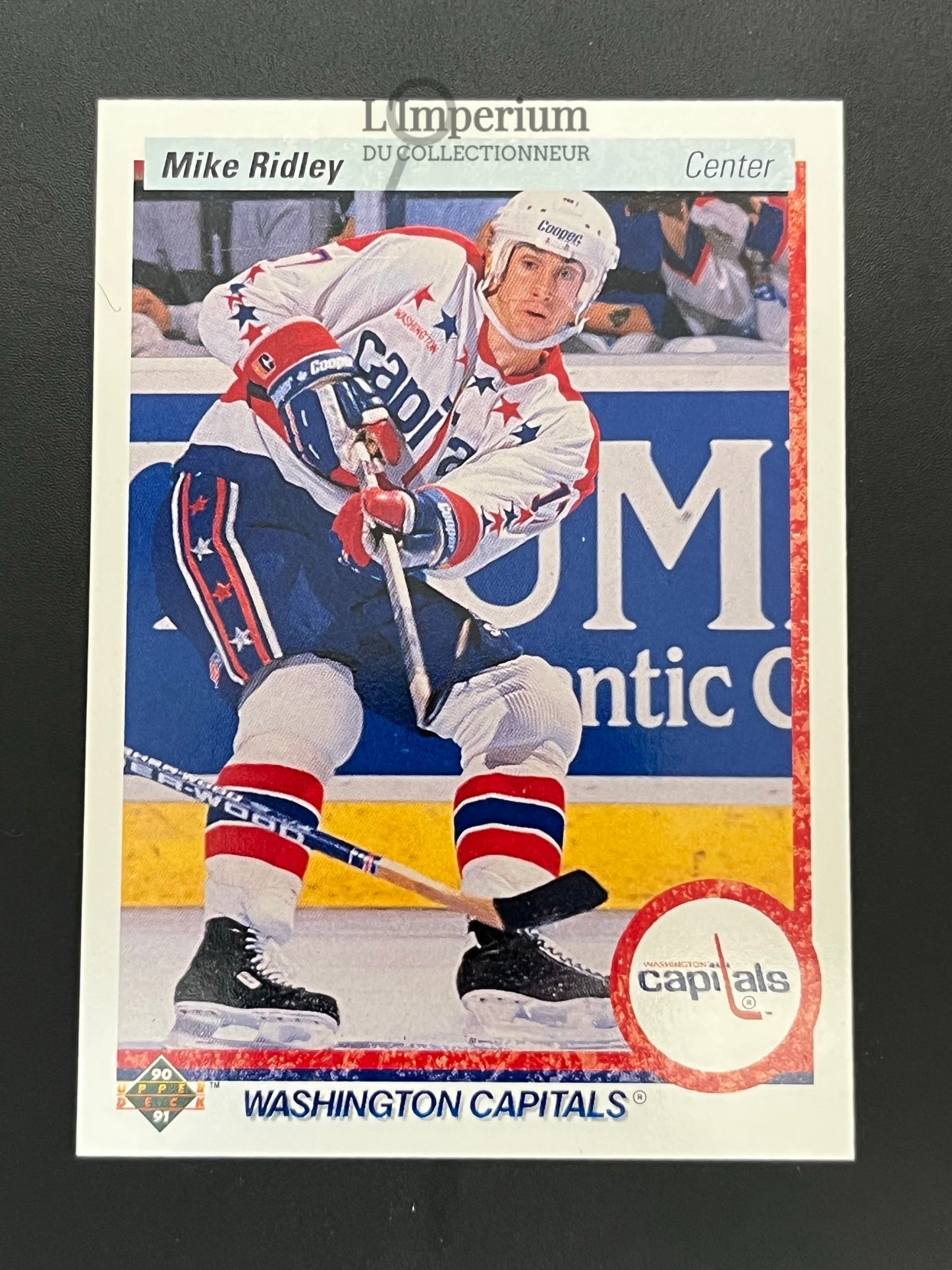 97. Mike Ridley Upper Deck 1990-91 Hockey Card