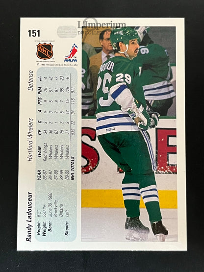 151. Randy Ladouceur Upper Deck 1990-91 Hockey Card