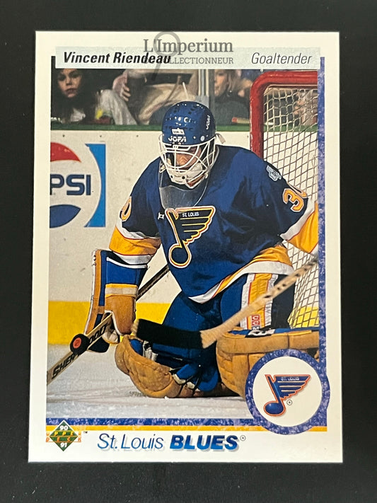 152. Vincent Riendeau RC Upper Deck 1990-91 Hockey Card
