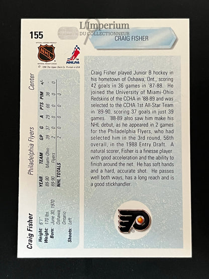 155. Craig Fisher RC Upper Deck 1990-91 Hockey Card