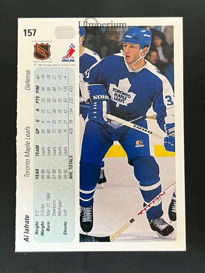 157. Al Iafrate Upper Deck 1990-91 Hockey Card
