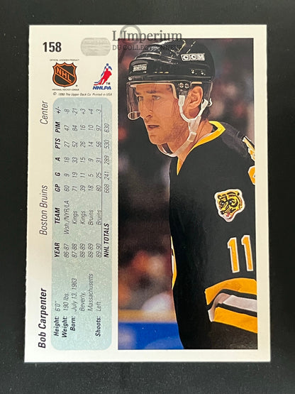 158. Bob Carpenter Upper Deck 1990-91 Hockey Card