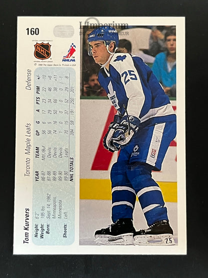 160. Tom Kurvers Upper Deck 1990-91 Hockey Card