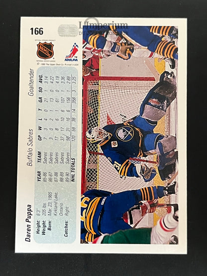 166. Darren Puppa Upper Deck 1990-91 Hockey Card