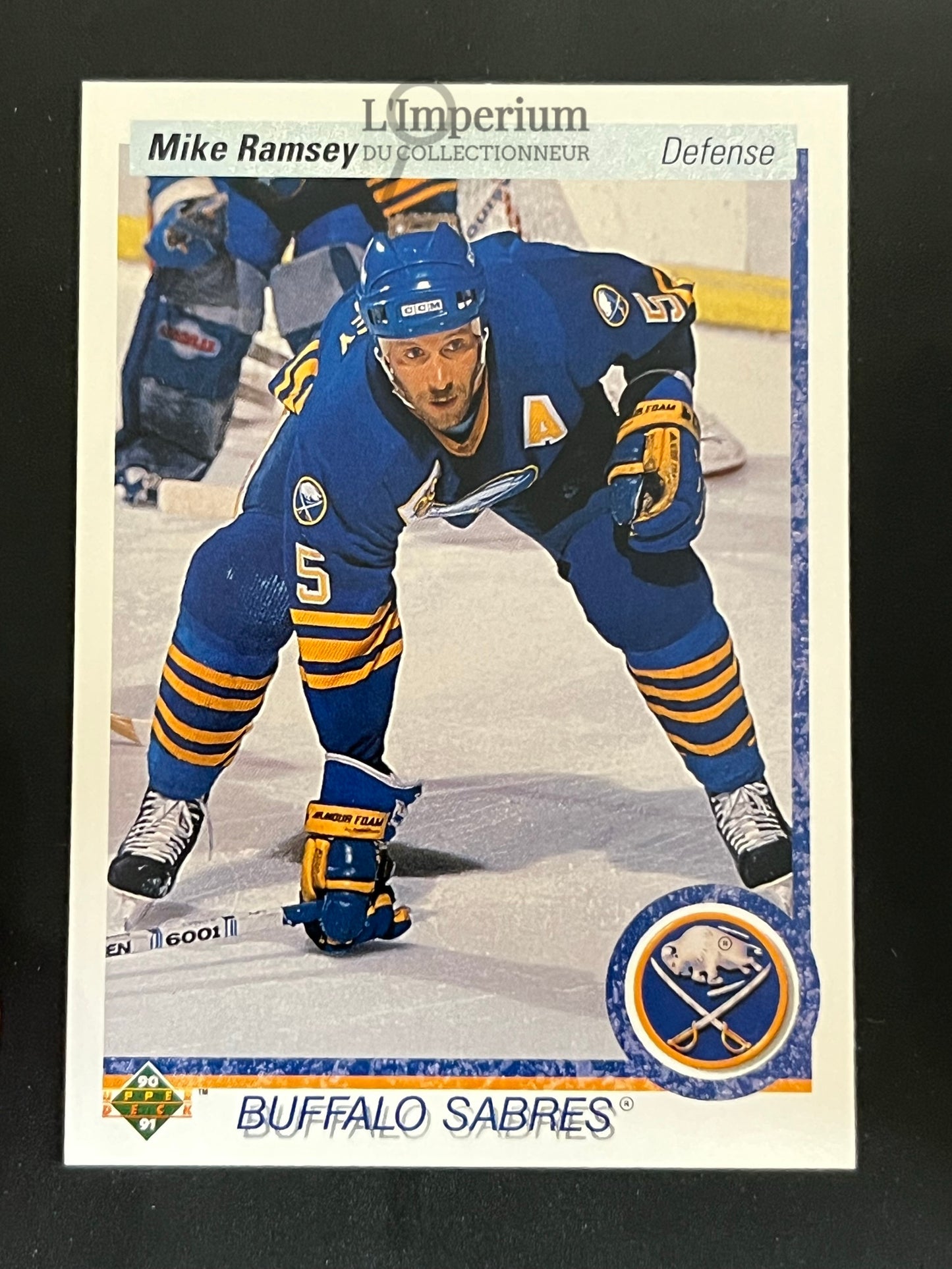168. Mike Ramsey Upper Deck 1990-91 Hockey Card