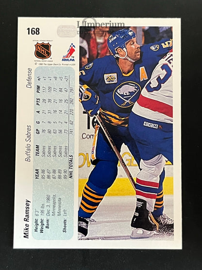 168. Mike Ramsey Upper Deck 1990-91 Hockey Card