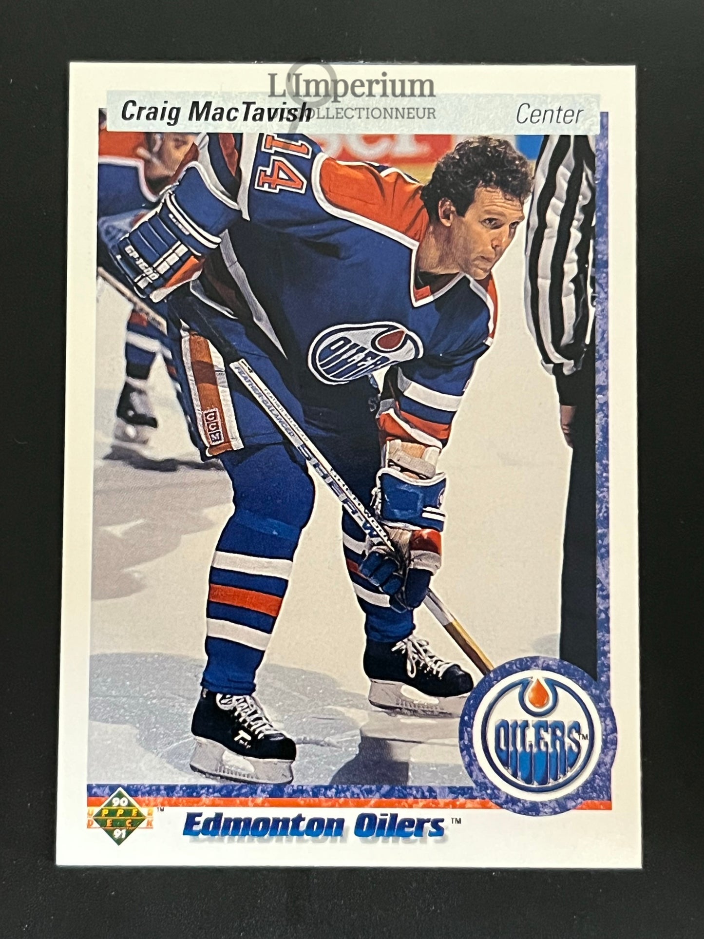 169. Graig MacTavish Upper Deck 1990-91 Hockey Card