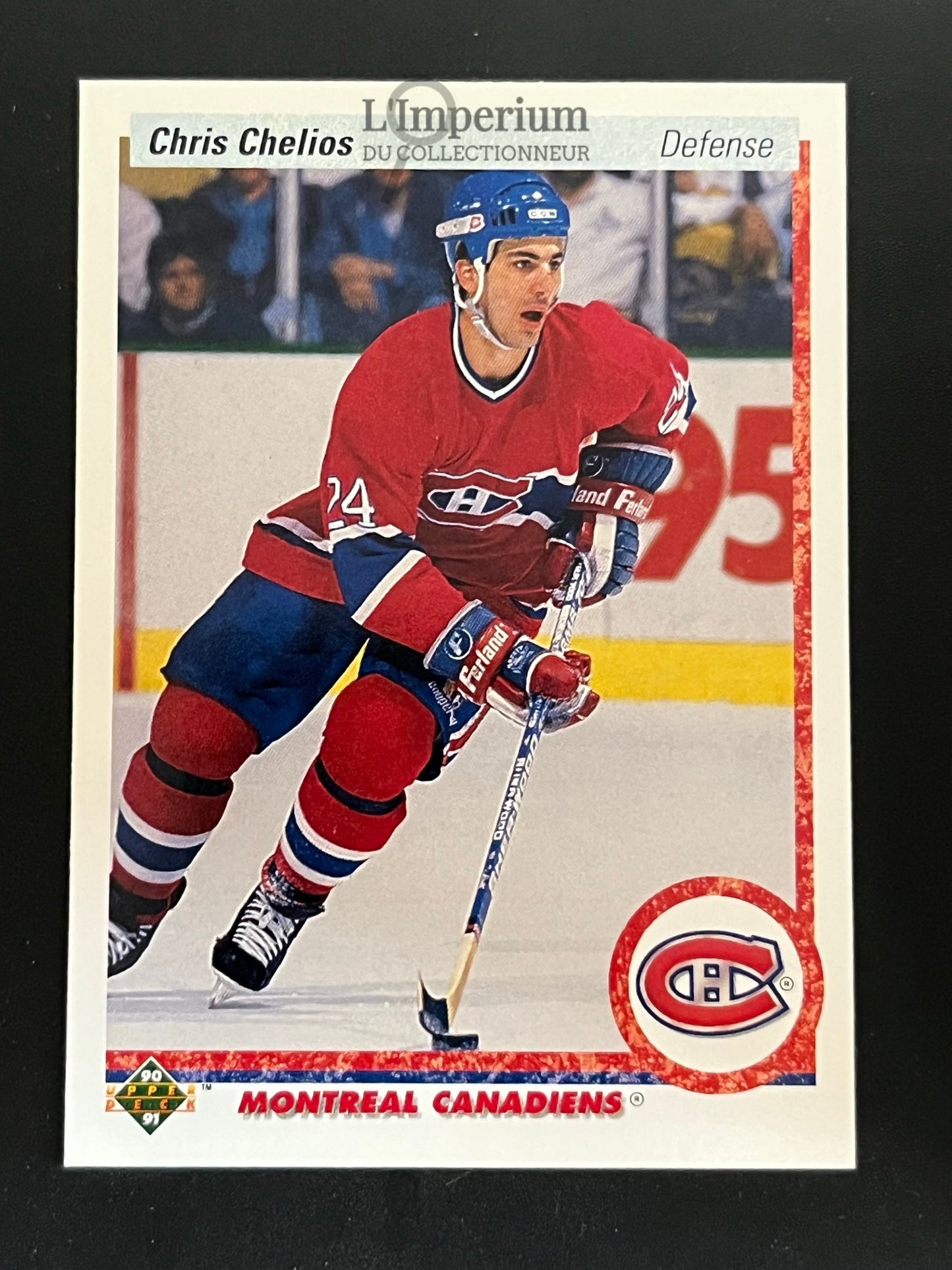 174. Chris Chelios Upper Deck 1990-91 Hockey Card