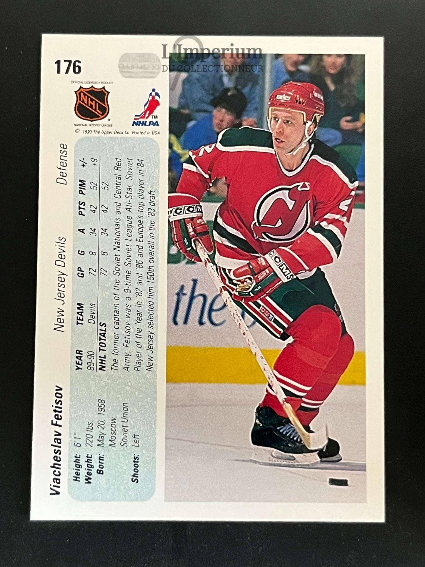 176. Slava Fetisov RC Upper Deck 1990-91 Hockey Card