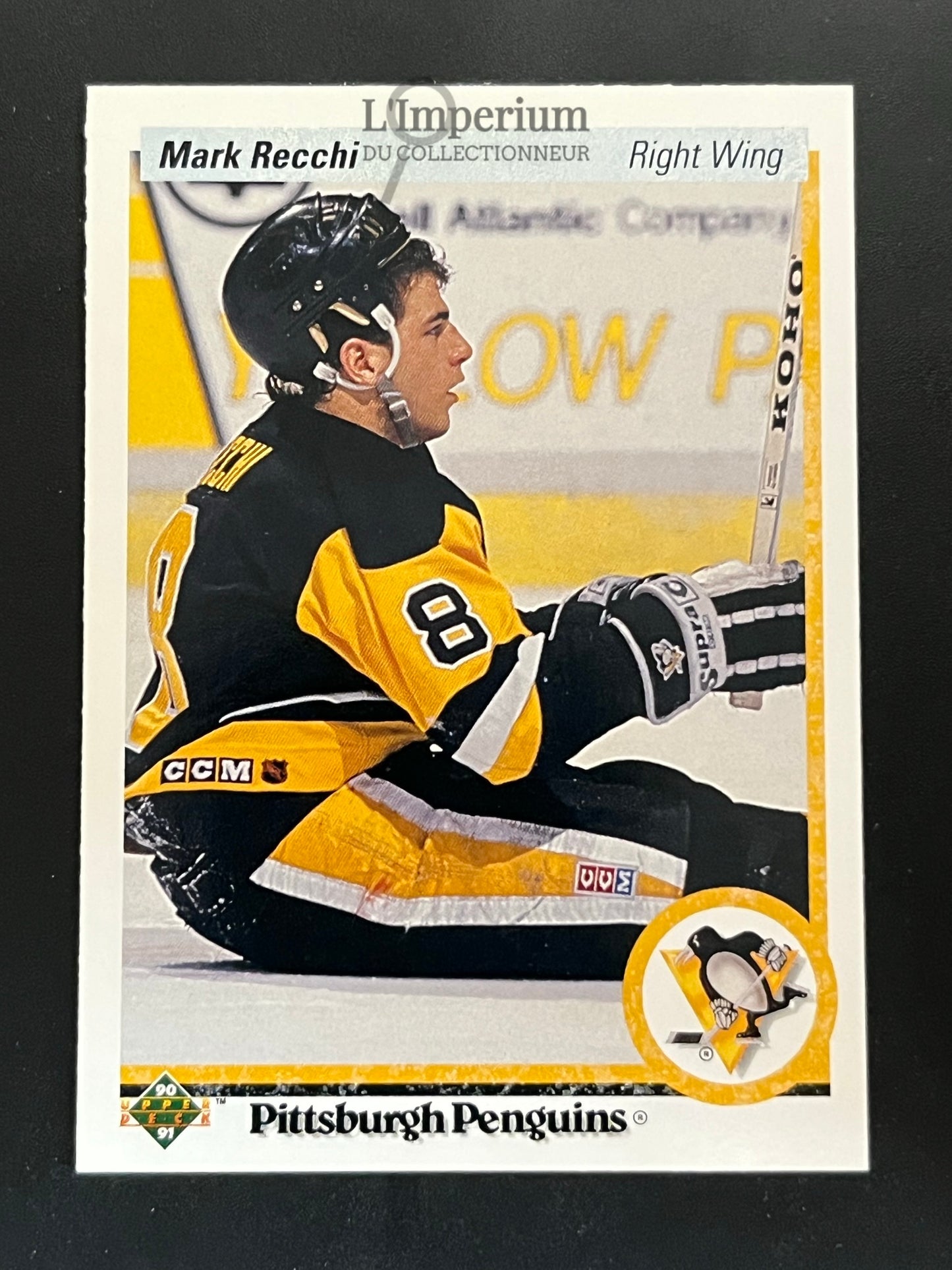 178. Mark Recchi RC Upper Deck 1990-91 Hockey Card