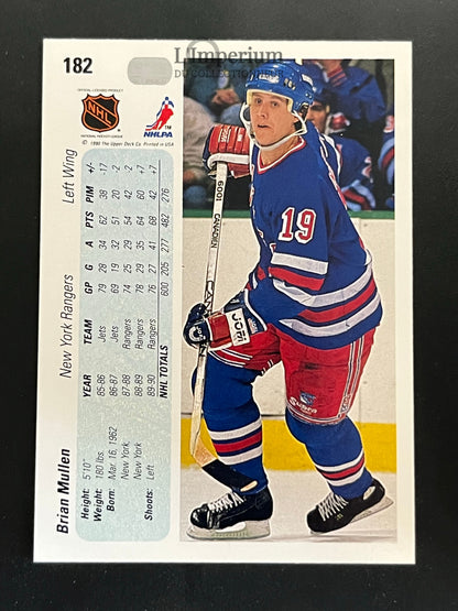 182. Brian Mullen Upper Deck 1990-91 Hockey Card
