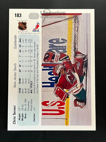 183. Chris Terreri RC Upper Deck 1990-91 Hockey Card