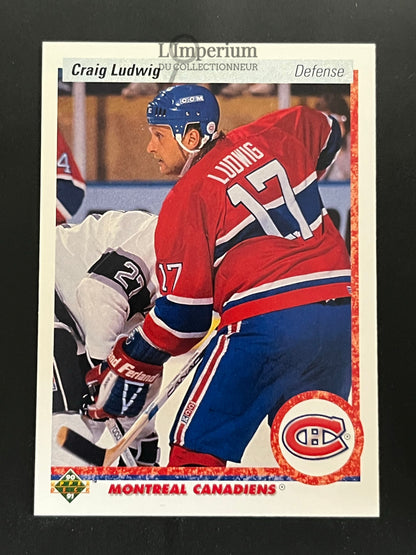 186. Craig Ludwig Upper Deck 1990-91 Hockey Card