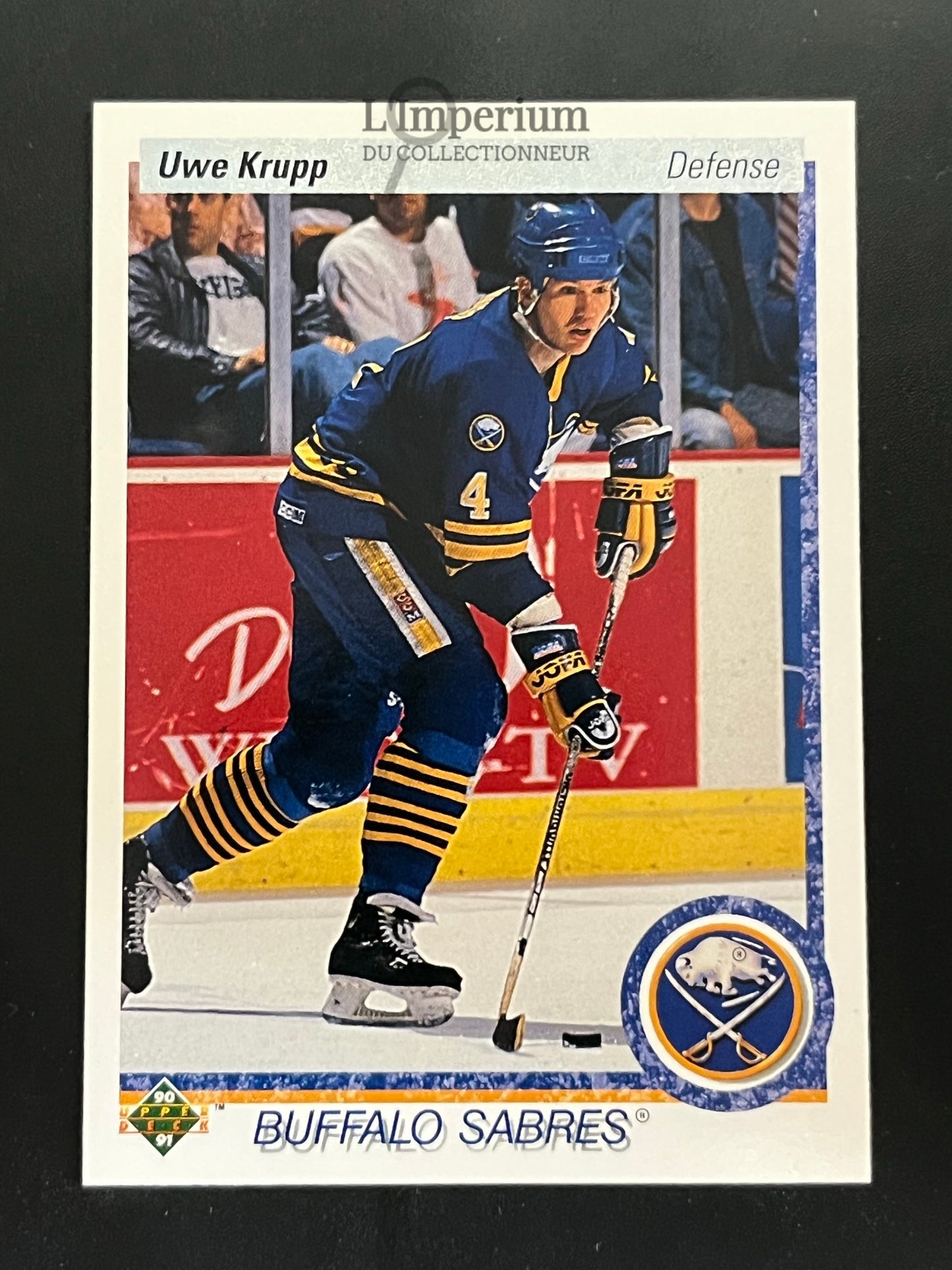 187. Uwe Krupp Upper Deck 1990-91 Hockey Card