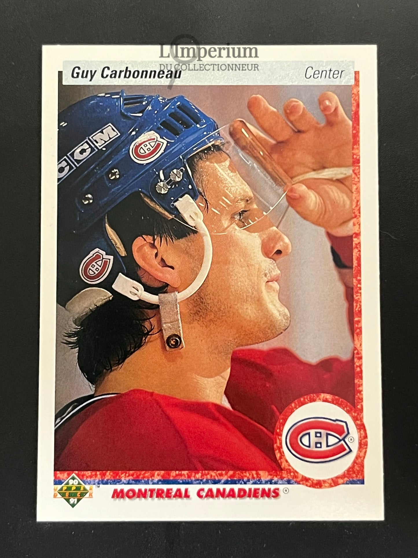 188. Guy Carbonneau Upper Deck 1990-91 Hockey Card