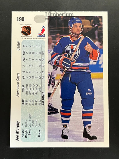 190. Joe Murphy RC Upper Deck 1990-91 Hockey Card