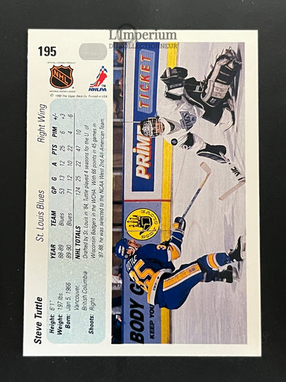 195. Steve Tuttle Upper Deck 1990-91 Hockey Card