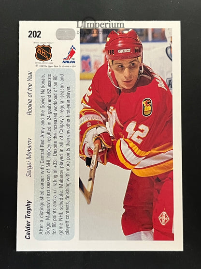 202. Sergei Makarov (Calder) Upper Deck 1990-91 Hockey Card