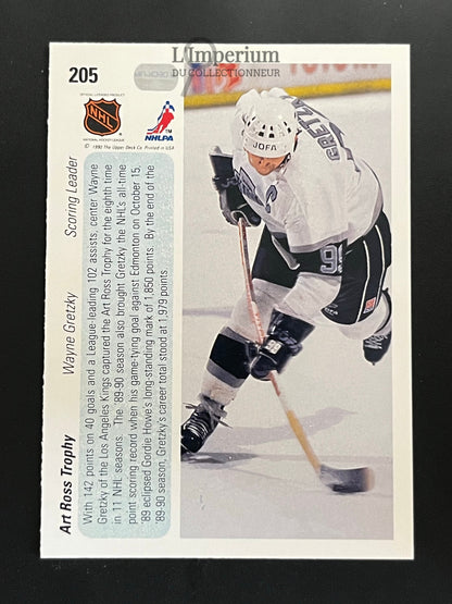 205. Wayne Gretzky (Ross) Upper Deck 1990-91 Hockey Card