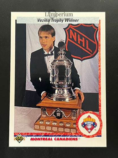 207. Patrick Roy (Vezina) Upper Deck 1990-91 Hockey Card