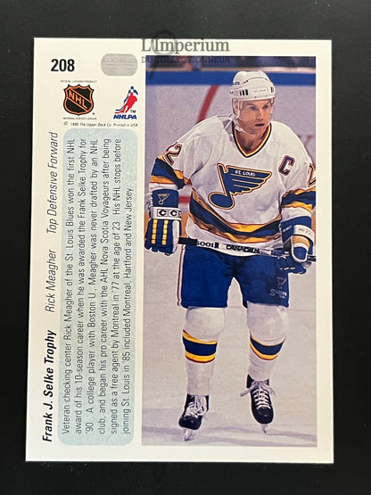 208. Rick Meagher (Selke) Upper Deck 1990-91 Hockey Card