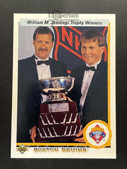 209. William Jennings Trophy Upper Deck 1990-91 Hockey Card