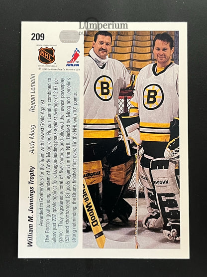 209. William Jennings Trophy Upper Deck 1990-91 Hockey Card
