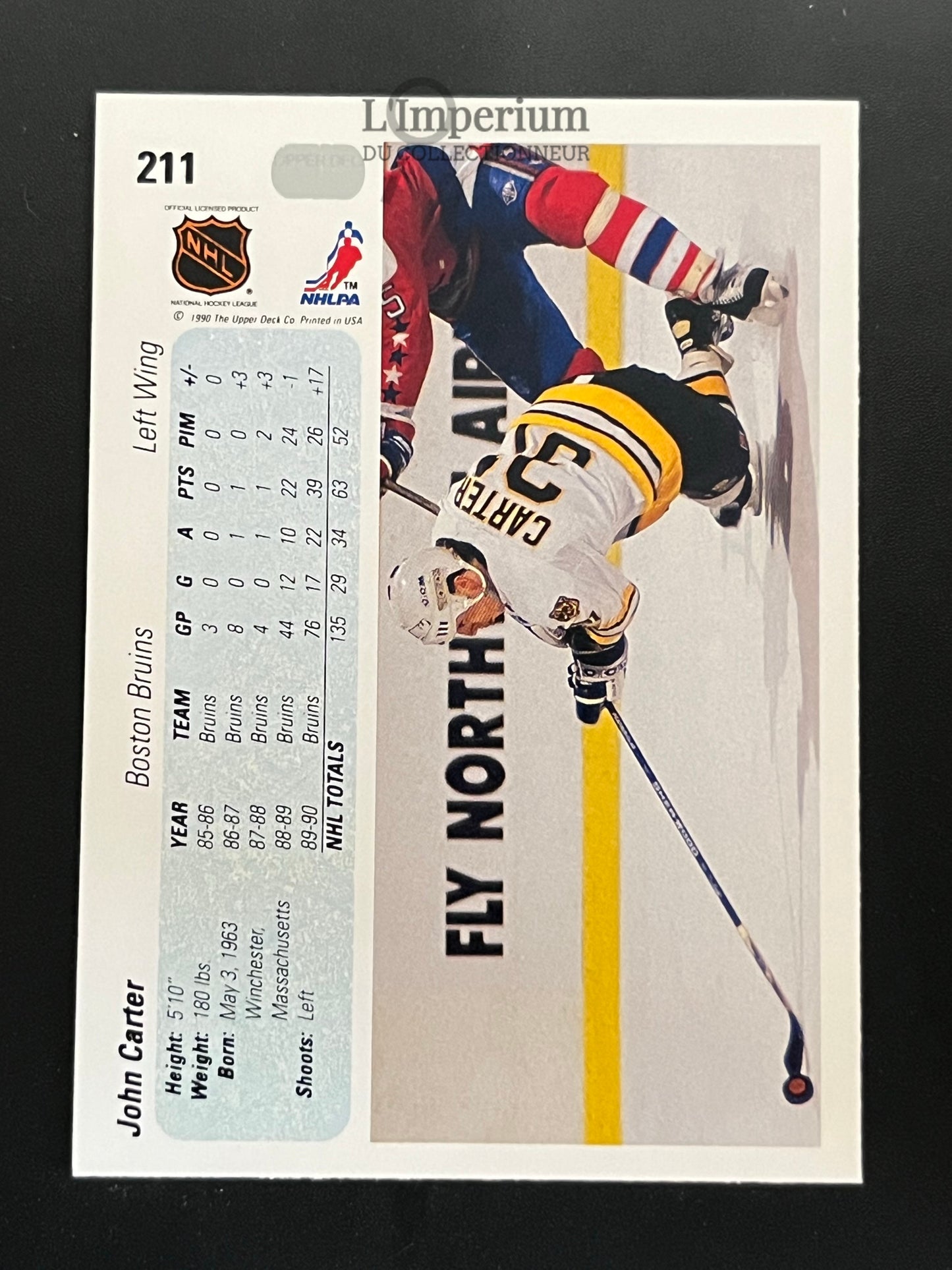 211. John Carter RC Upper Deck 1990-91 Hockey Card
