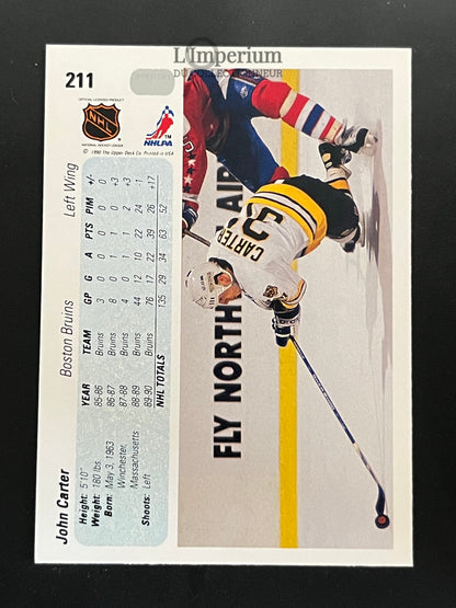 211. John Carter RC Upper Deck 1990-91 Hockey Card