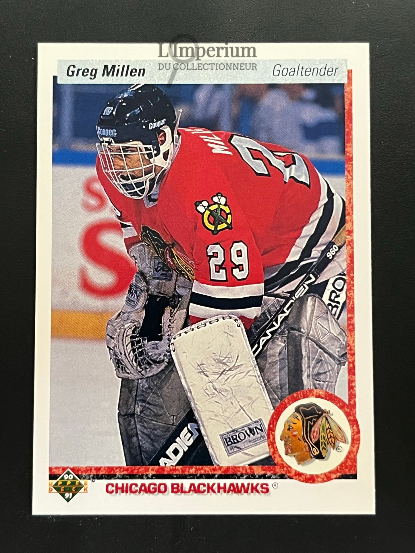 213. Greg Millen Upper Deck 1990-91 Hockey Card