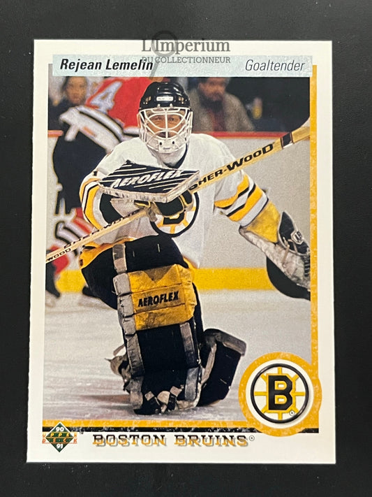 215. Rejean Lemelin Upper Deck 1990-91 Hockey Card
