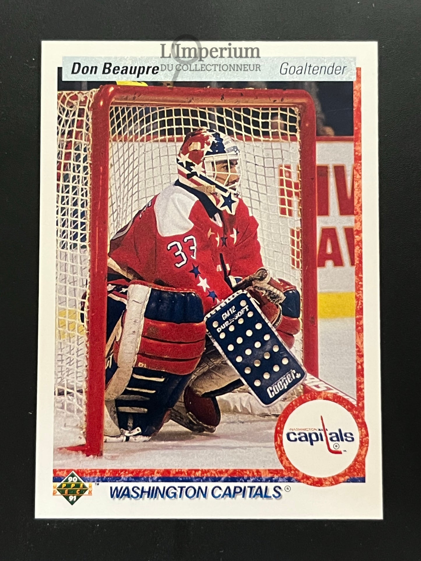 217. Don Beaupre Upper Deck 1990-91 Hockey Card